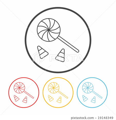 halloween candy line icon halloween candy line icon 19148349