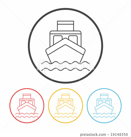 ship boat line icon ship boat line icon 19148350