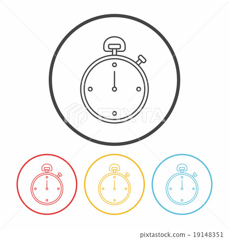stopwatch line icon stopwatch line icon 19148351