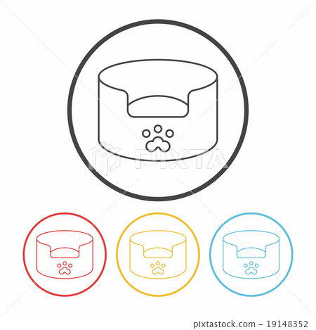 pet bed line icon pet bed line icon 19148352