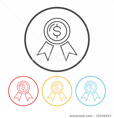 financial money symbol line icon 19148457