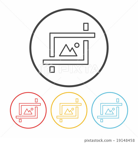 camera depth of field line icon 19148458