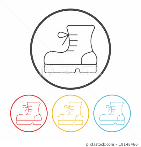 camping boot line icon 19148460