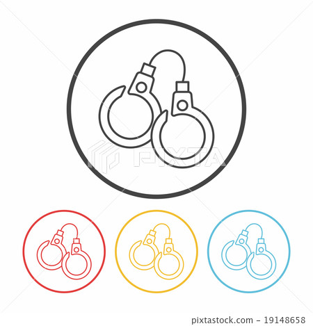 Handcuffs line icon Handcuffs line icon 19148658