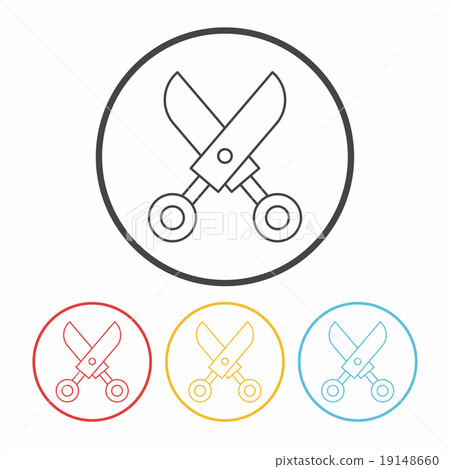 scissors line icon scissors line icon 19148660