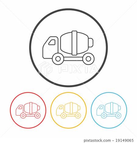 truck line icon truck line icon 19149065