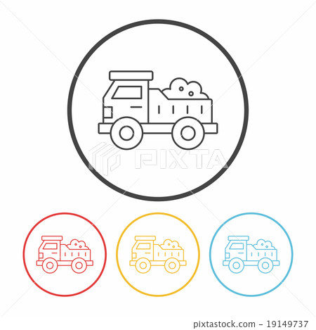 truck line icon truck line icon 19149737