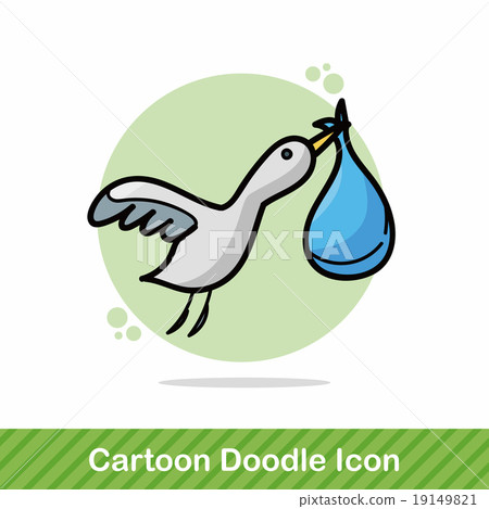 Stork doodle Stork doodle 19149821