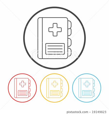 medical file line icon medical file line icon 19149823
