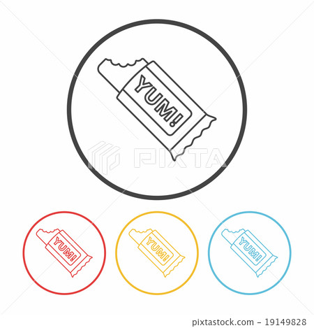 dessert cookie line icon 19149828