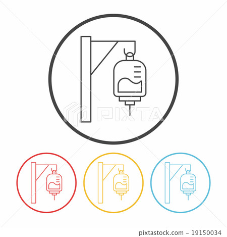 medical drip line icon - Stock Illustration [19150034] - PIXTA