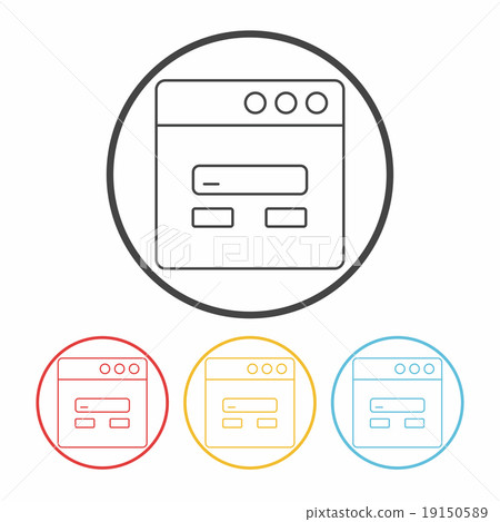 web page line icon web page line icon 19150589