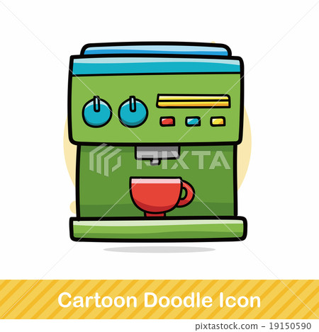 coffee machine doodle 19150590