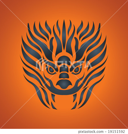 Dragon logo vector design template, dragon icon. 19151592