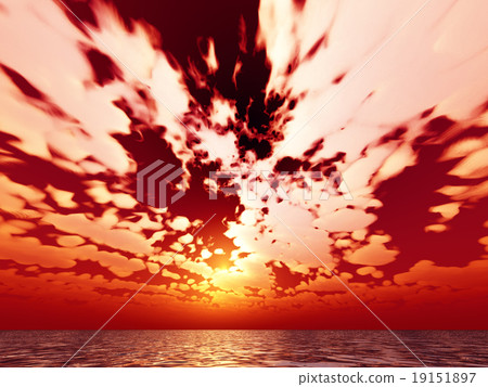 Wind and clouds with the sea 19151897