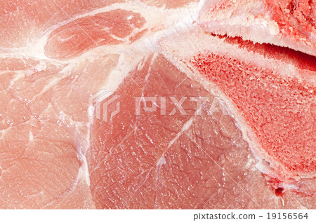 Extreme close up picture of pork leg fresh meat 19156564
