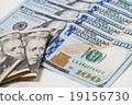 The dollar banknotes  19156730