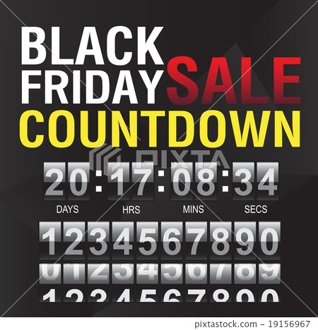 Black Friday countdown timer template 19156967