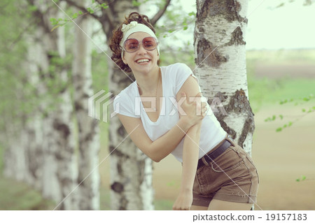 happy spring girl portrait happy spring girl portrait 19157183