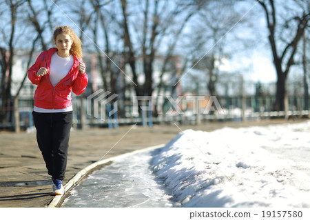 spring winter portrait of a girl in europe spring winter portrait of a girl in europe 19157580