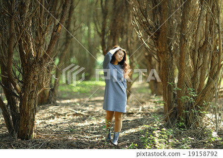 Summer romantic portrait of a girl 19158792