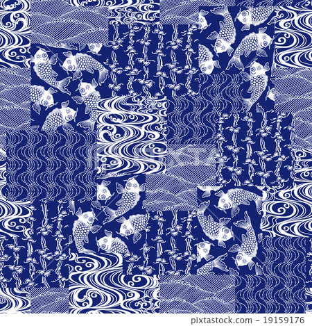 Japanese Traditional Pattern Patchwork 19159176