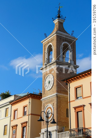 Ancient Clock Tower  in Rimini, Italy 19159706