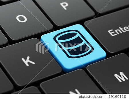 Programming concept: Database on computer keyboard Programming concept: Database on computer keyboard 19160118