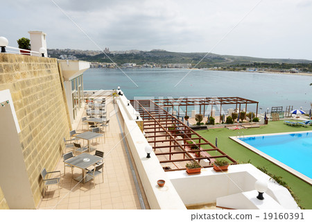The swimming pool on the top of hotel, Malta The swimming pool on the top of hotel, Malta 19160391