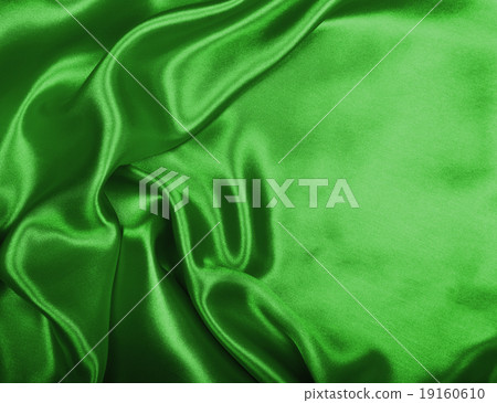 Smooth elegant green silk or satin texture  19160610