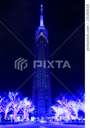 Fukuoka Tower Illumination Fukuoka Tower Illumination 19160816