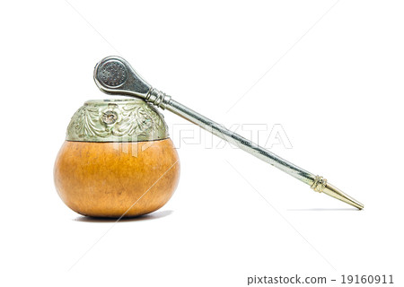 Calabash and bombilla for yerba mate Calabash and bombilla for yerba mate 19160911