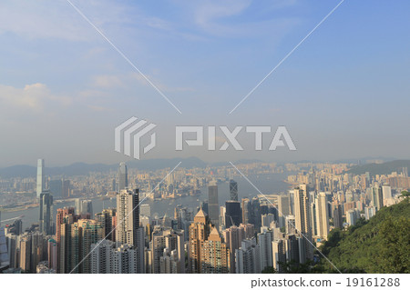 Victoria Harbour, Hong Kong, shot from the Peak. Victoria Harbour, Hong Kong, shot from the Peak. 19161288