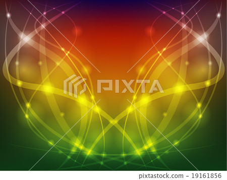Colorful abstract background with lines and bokeh - Stock Illustration ...