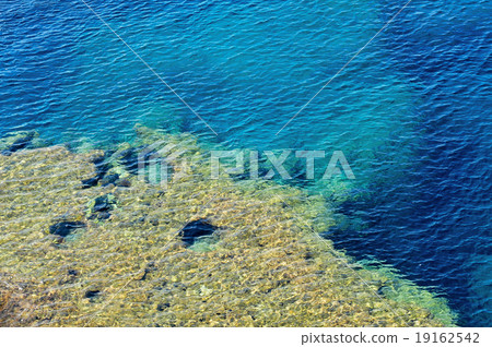 closeup of a tropical blue sea water 19162542