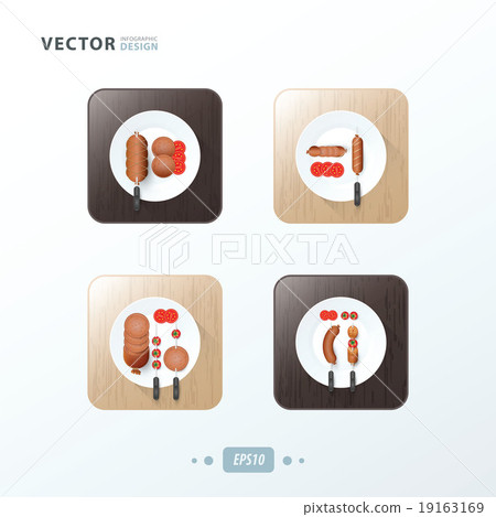 BBQ grill  Hot dog, Icons design food 19163169