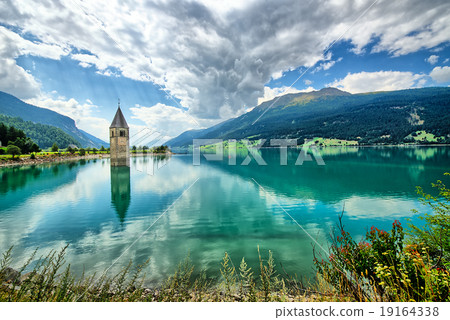 Bell tower of the Reschensee Bell tower of the Reschensee 19164338