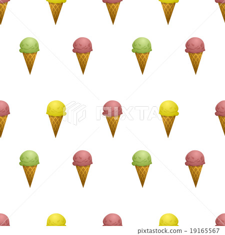 Strawberry, lemon and pistachios ice cream cone Strawberry, lemon and pistachios ice cream cone 19165567