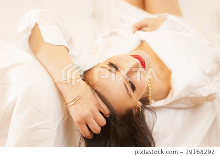 Young Lady on Sofa Young Lady on Sofa 19168292