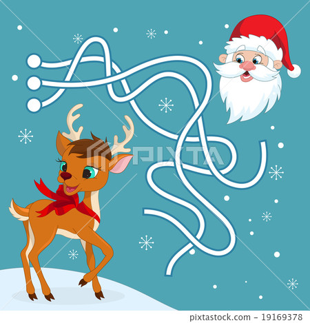 Christmas maze game. 19169378
