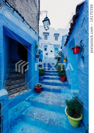Chefchaouen - Blue village in Morocco Chefchaouen - Blue village in Morocco 19170399