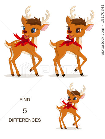 Find differences, Christmas game for childrens 19170841