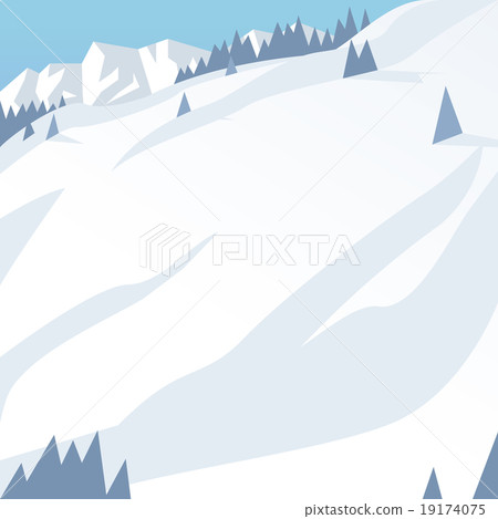 Ski resort mountains, tracks, building winter 19174075