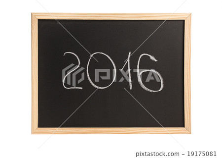 Wooden chalkboard with date 19175081