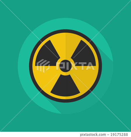 Medical Flat Icon. Radiation symbol 19175288
