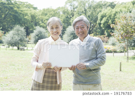 60s couple with message board 19176783
