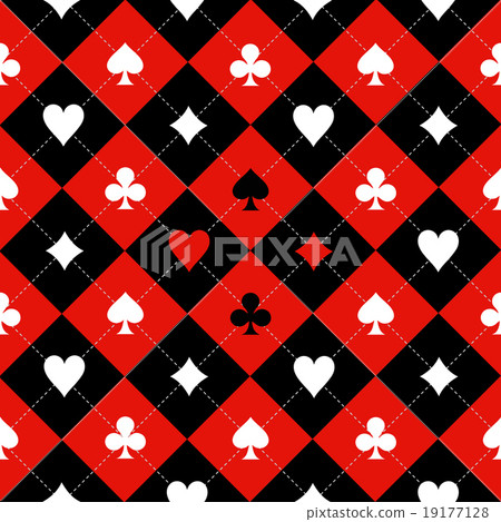 Card Suit Chess Board Red Black White Background Card Suit Chess Board Red Black White Background 19177128
