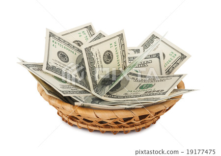 Basket with money 19177475