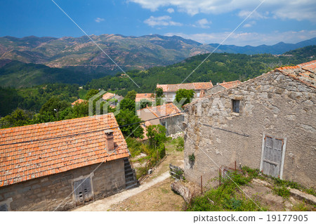 Zerubia village, France. Landscape of Corsica 19177905