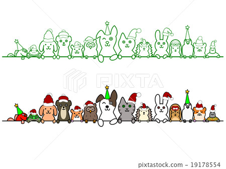 Pet Single Column Copy Space Set Christmas Pet Single Column Copy Space Set Christmas 19178554